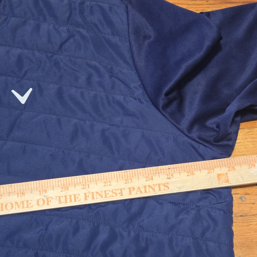 Callaway Golf XXL Full Zip Quilted Jacket Peacoat Blue UPF 50- NWT CGRFD0D4BC - Picture 7 of 9